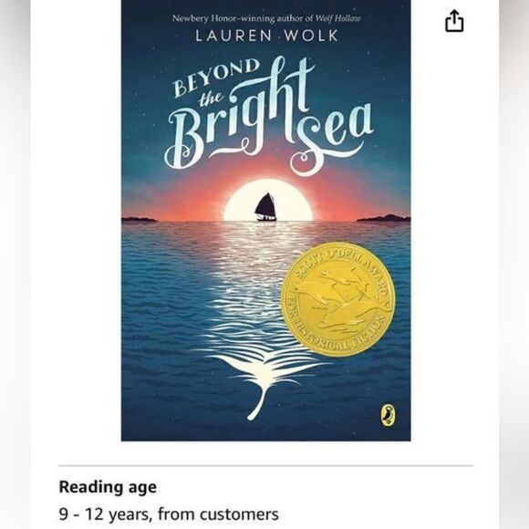 *NEW* BEYOND THE SEA PAPERBACK BOOK FOR Teens By Lauren Wolk - Picture 1 of 5